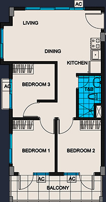 pinecrest quezon city condo 3 bedroom unit